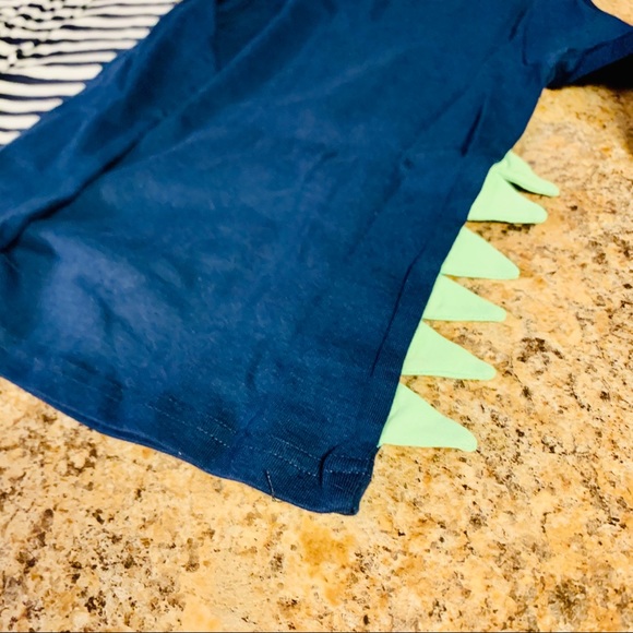 Boys Striped Dinosaur Pajama Set - Picture 6 of 7